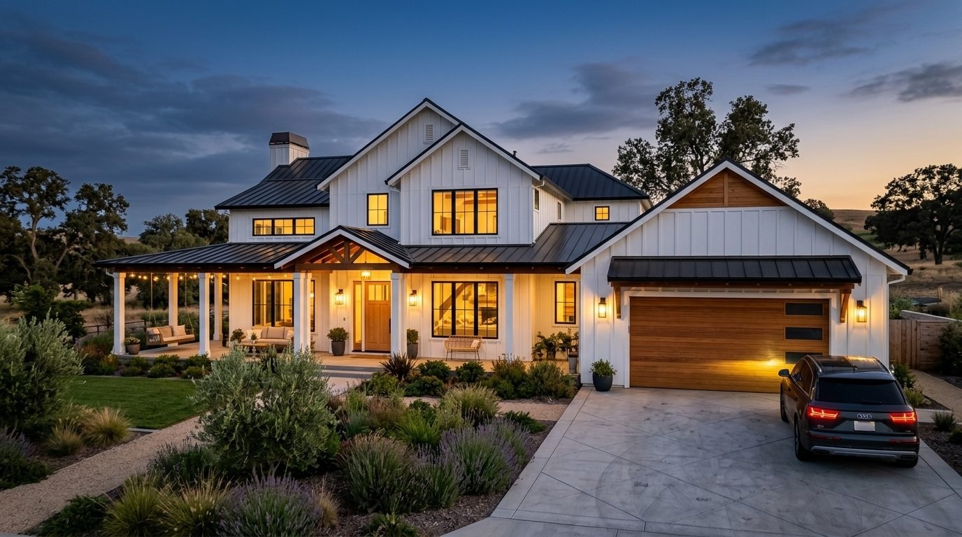 Tariq Hamdan Garage Door Roller Repair Exterior Closed Garage Door at Twilight